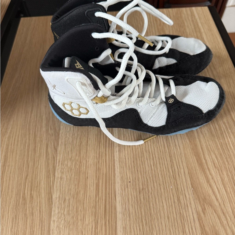 Black and White High-Top Sneakers